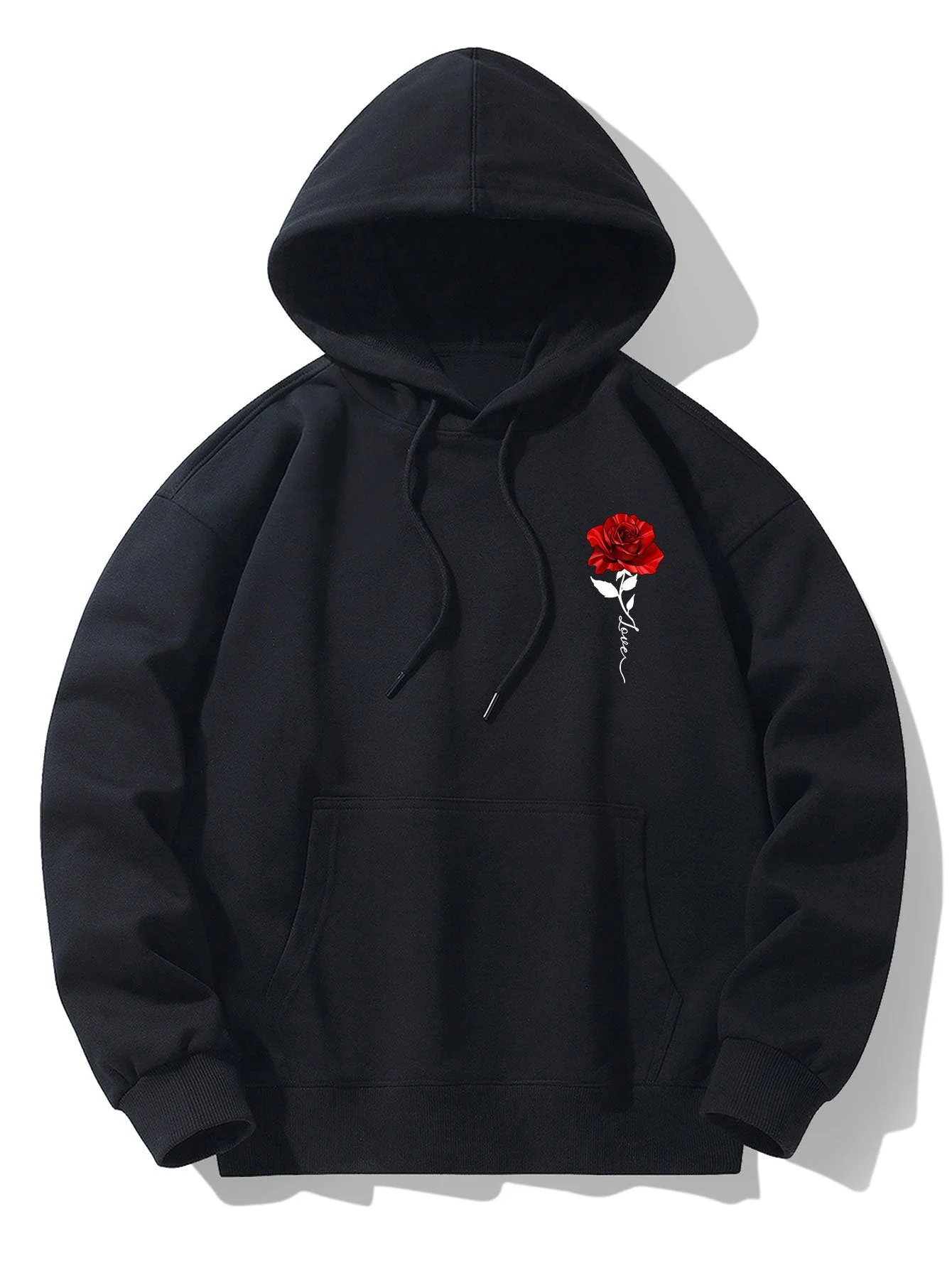 Rudy | Rose Print Cotton Blend Hoodie - Image 6