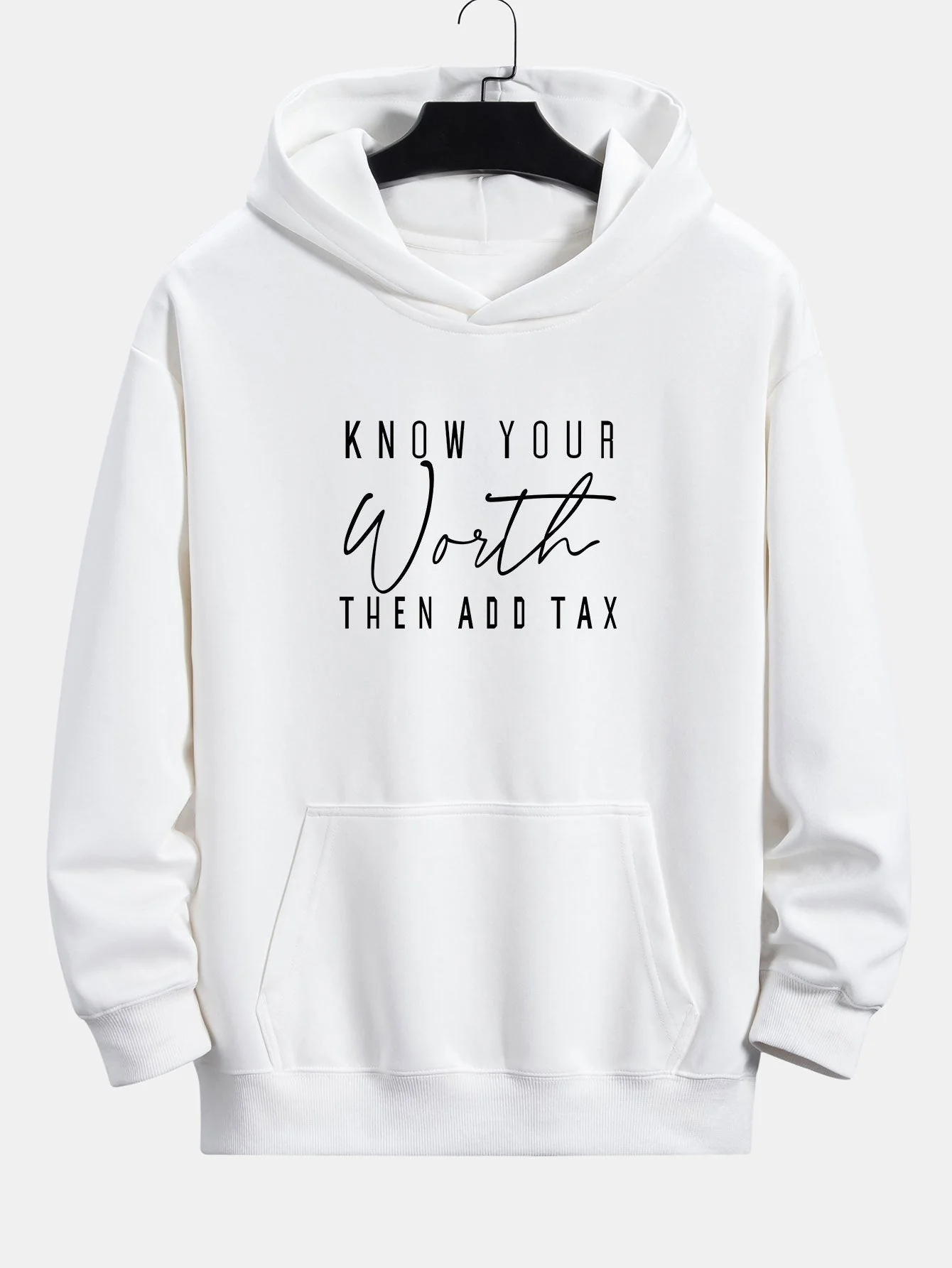 Rufus | Slogan Print Relax Fit Hoodie - Image 2
