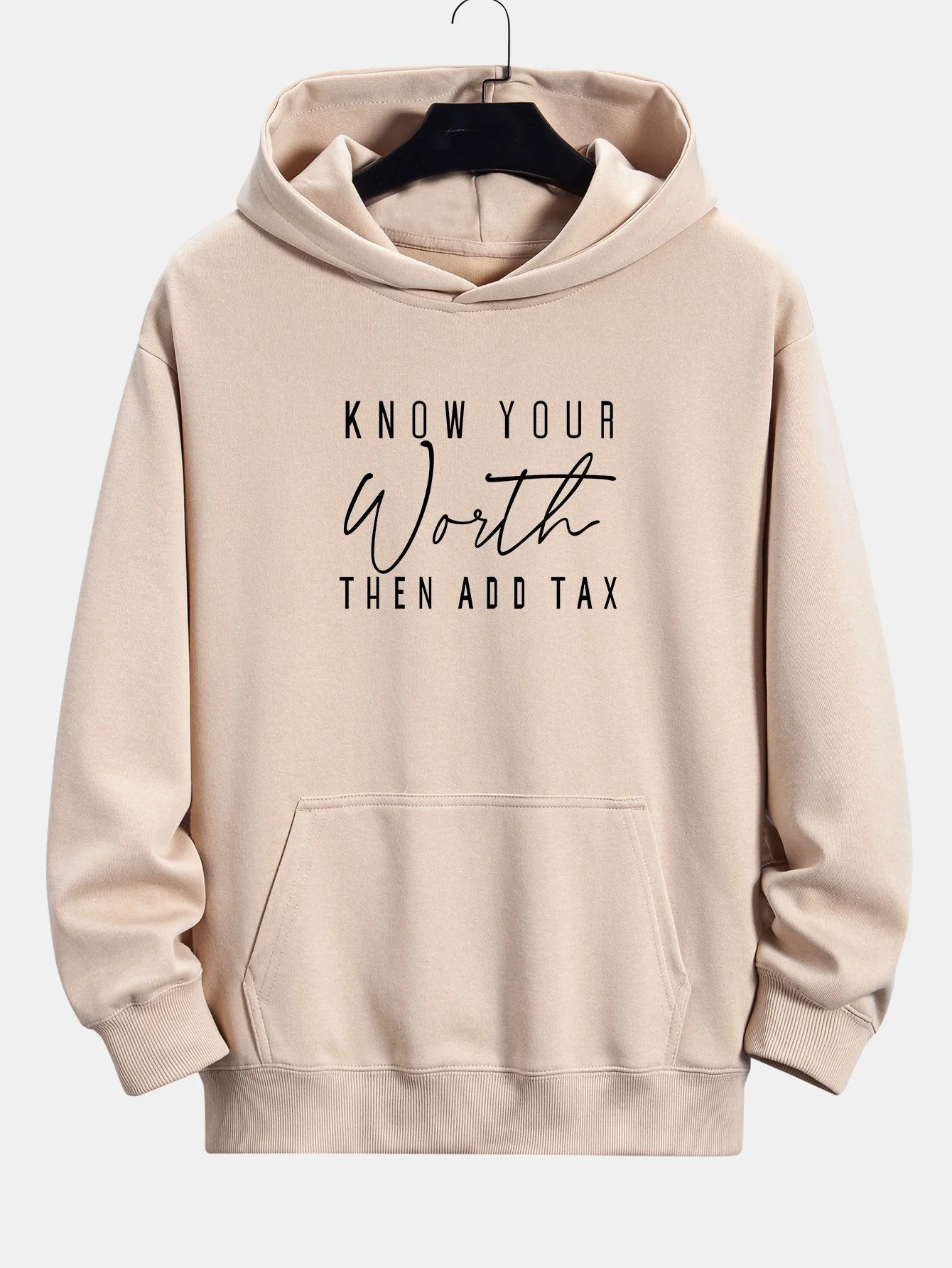 Rufus | Slogan Print Relax Fit Hoodie - Image 5