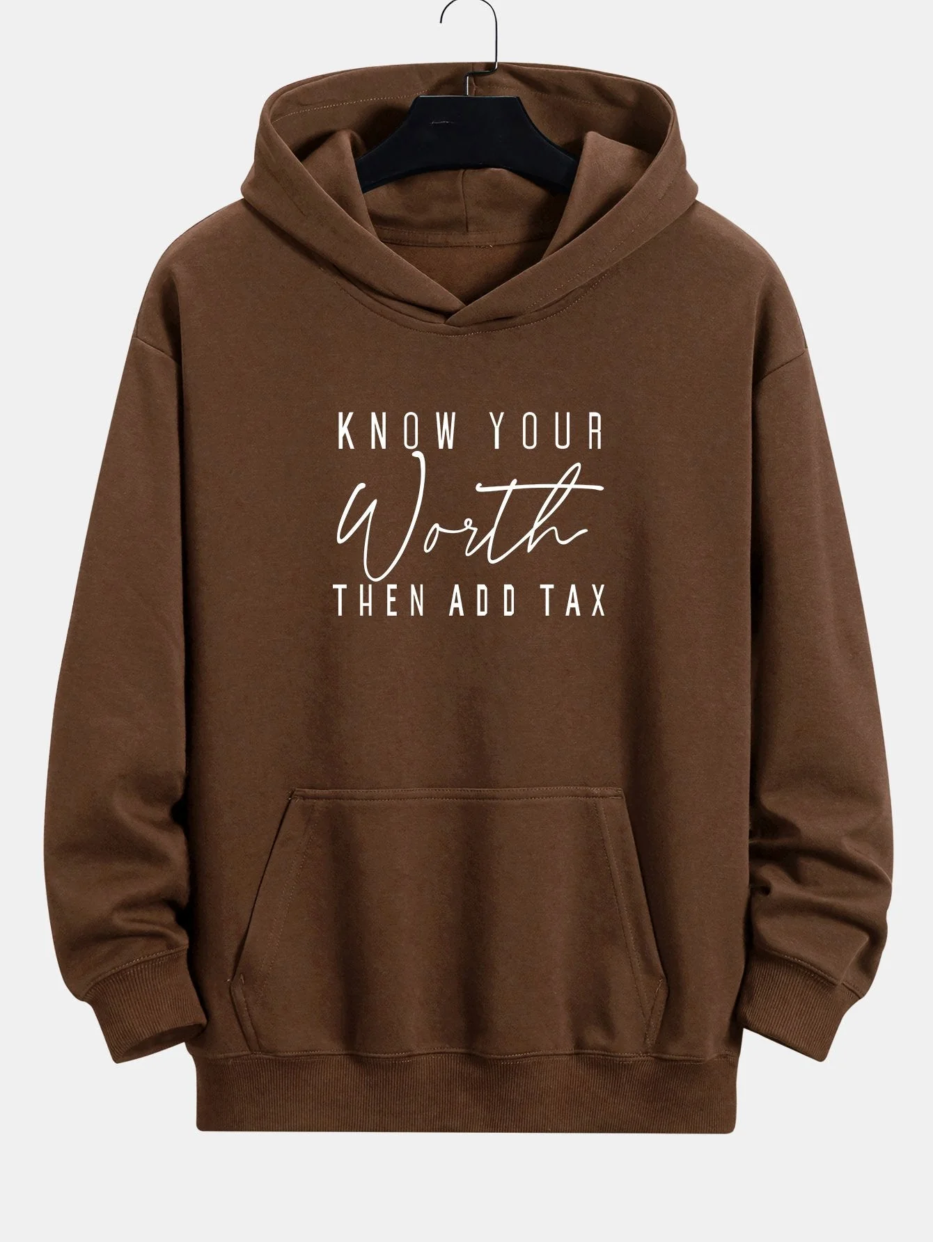 Rufus | Slogan Print Relax Fit Hoodie - Image 9