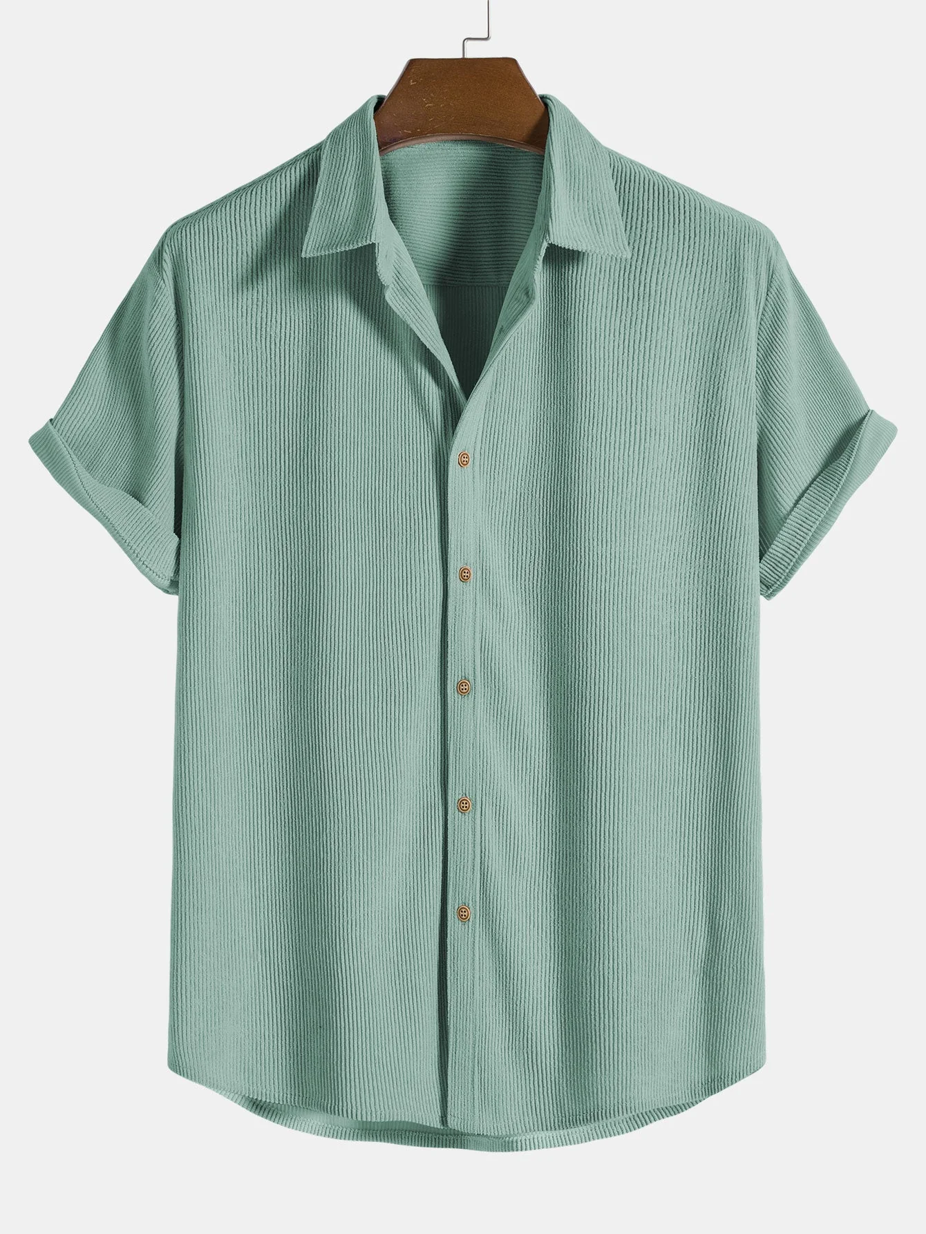 Russell® | Corduroy Button Up Short Sleeved Shirt - Image 5