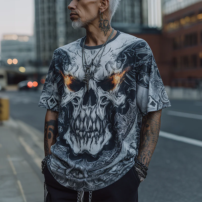 Rusty | Men'S Summer Fashion Street Print Polyester Blend Short-Sleeved T-Shirt - Image 2