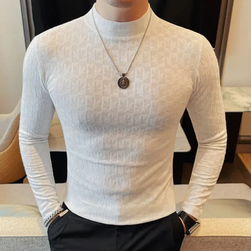 Ryan® | Men's Modern Stand-Up Collar T-Shirt - Image 6