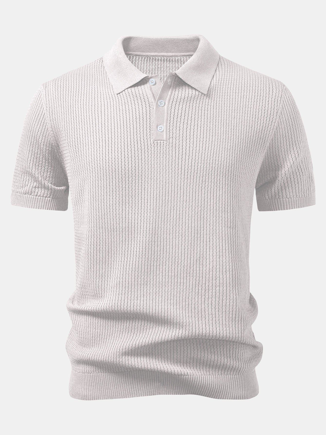 Ryan | Textured Crochet Knitted Polo Shirt - Image 10