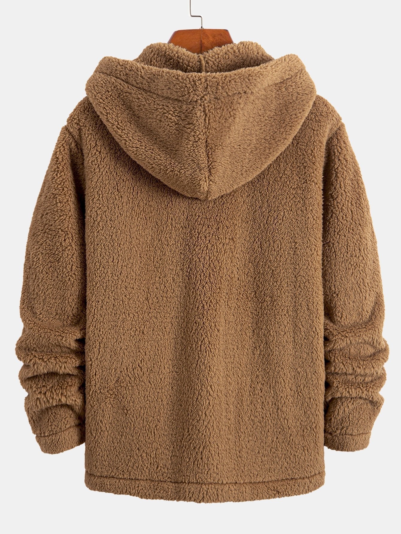 Ryder | Teddy Fleece Button Up Hooded Coat - Image 2