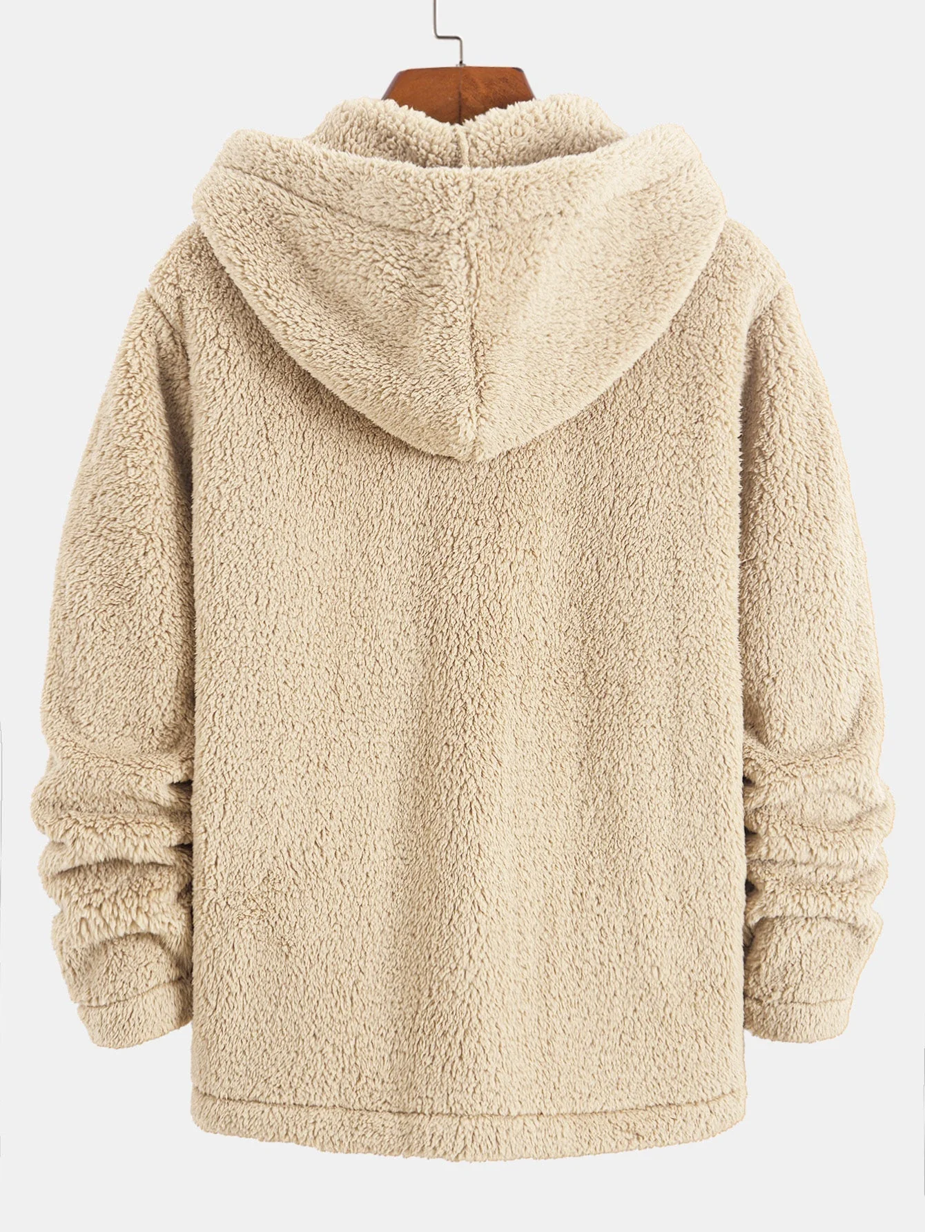 Ryder | Teddy Fleece Button Up Hooded Coat - Image 4