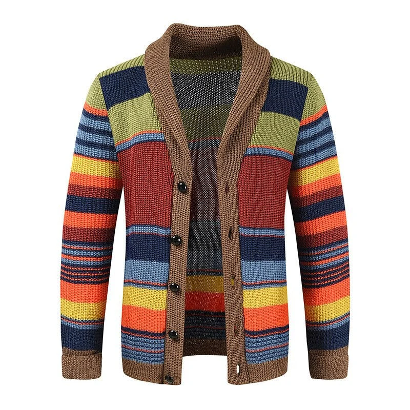 Salinger® | Striped Cardigan For Men - Image 2