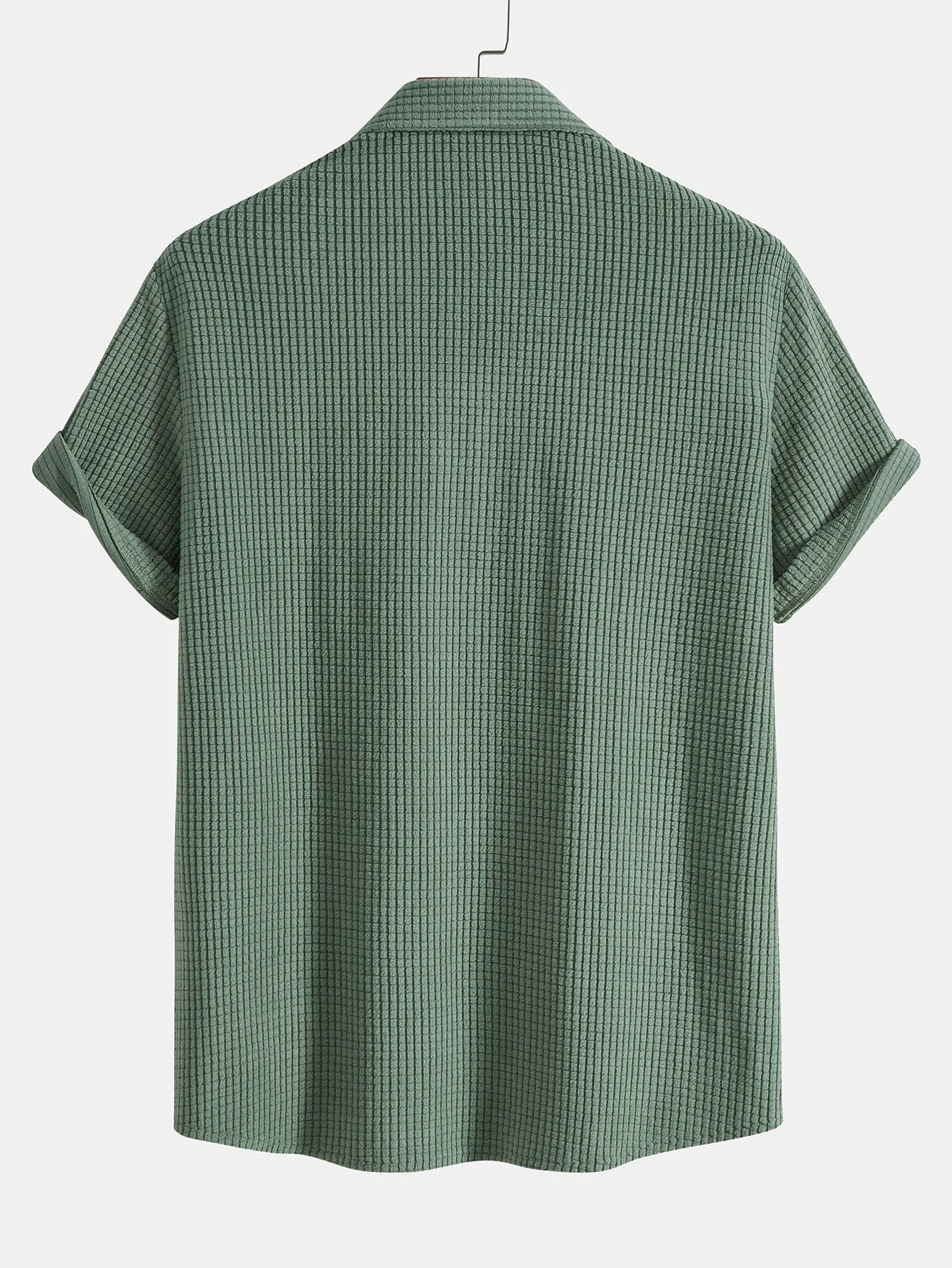 Salvador® | Waffle Button Up Shirt & Shorts - Image 7
