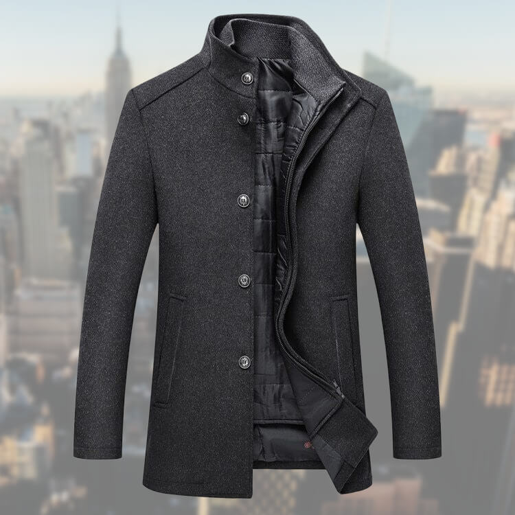 Salvio | High-quality men's winter coat with vest - warm and stylish - Image 2
