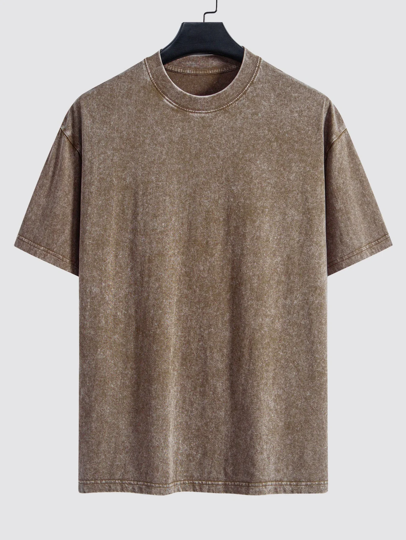 Sam® | Basic Washed Distressed Drop Shoulder Oversize T-Shirt - Image 4
