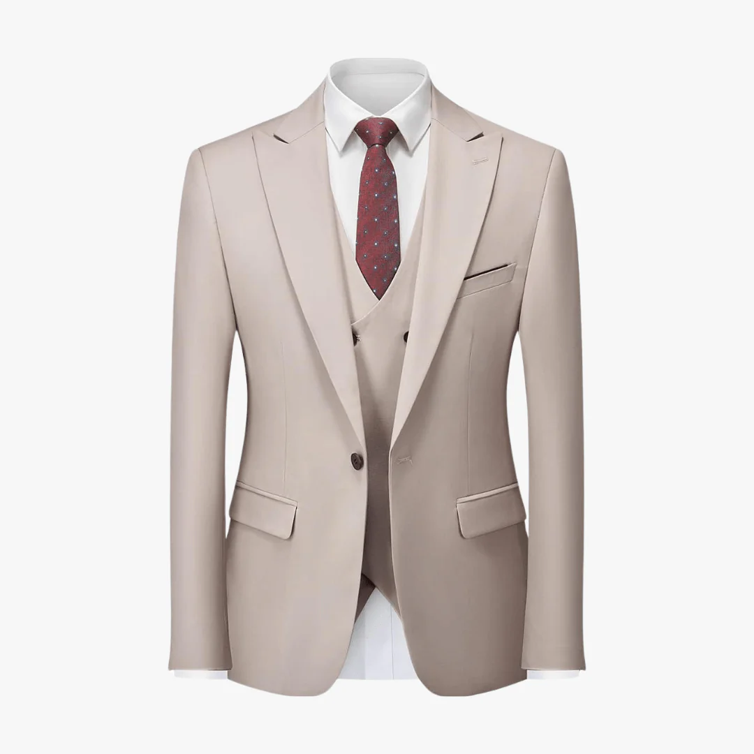 Sami® | Men's 3 Piece Slim Fit Suit – Blazer, Waistcoat, Trousers - Image 12