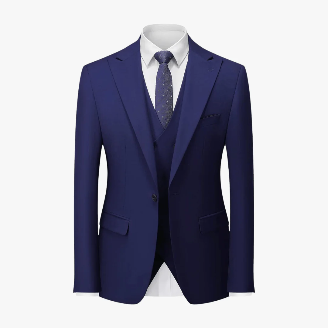Sami® | Men's 3 Piece Slim Fit Suit – Blazer, Waistcoat, Trousers - Image 7