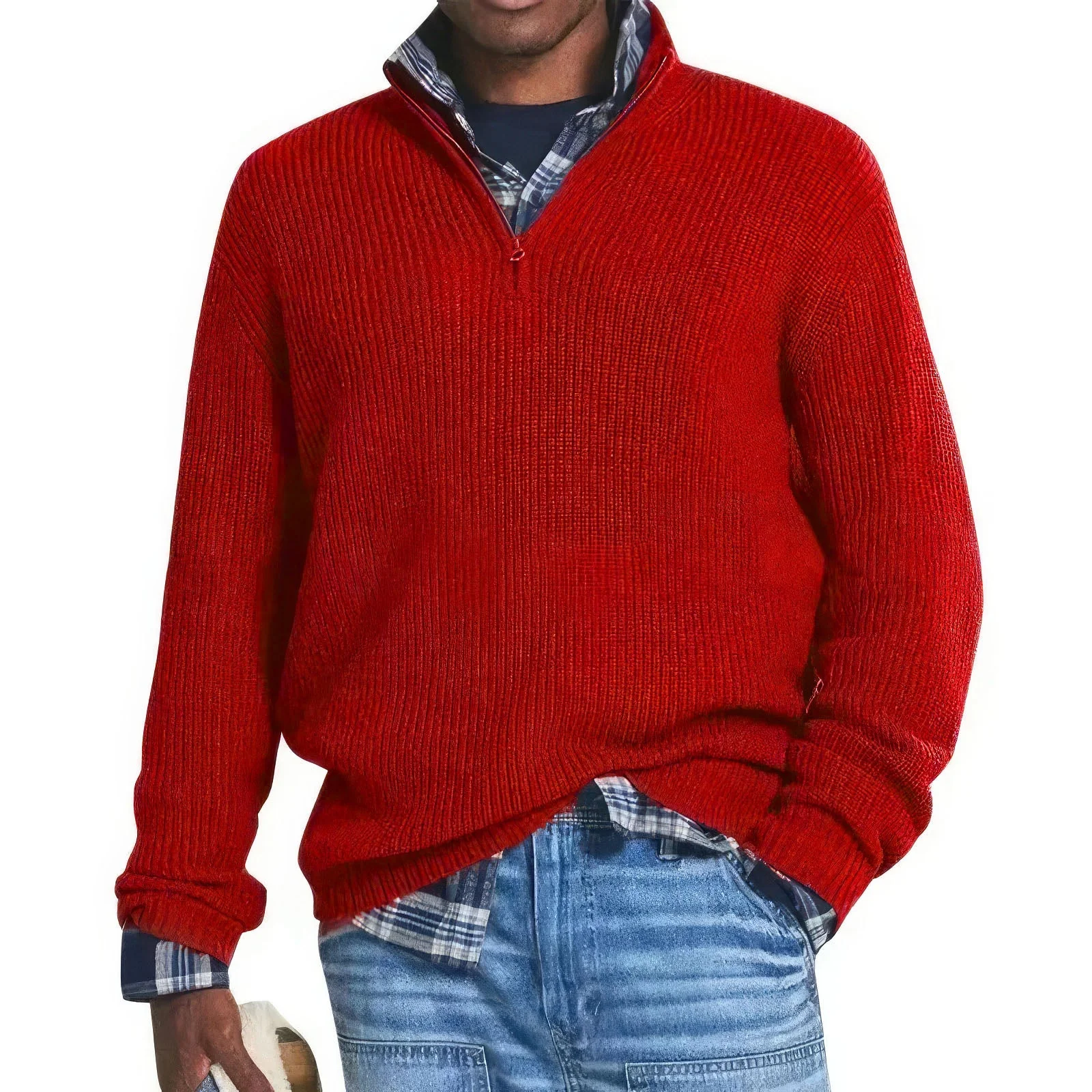 Samuel® | Essential Zip Collar Sweater - Image 9