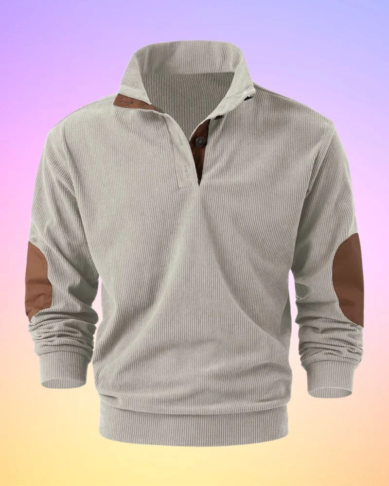 Samuel® | Solid Color Half Open Long Sleeve Shirt - Image 3