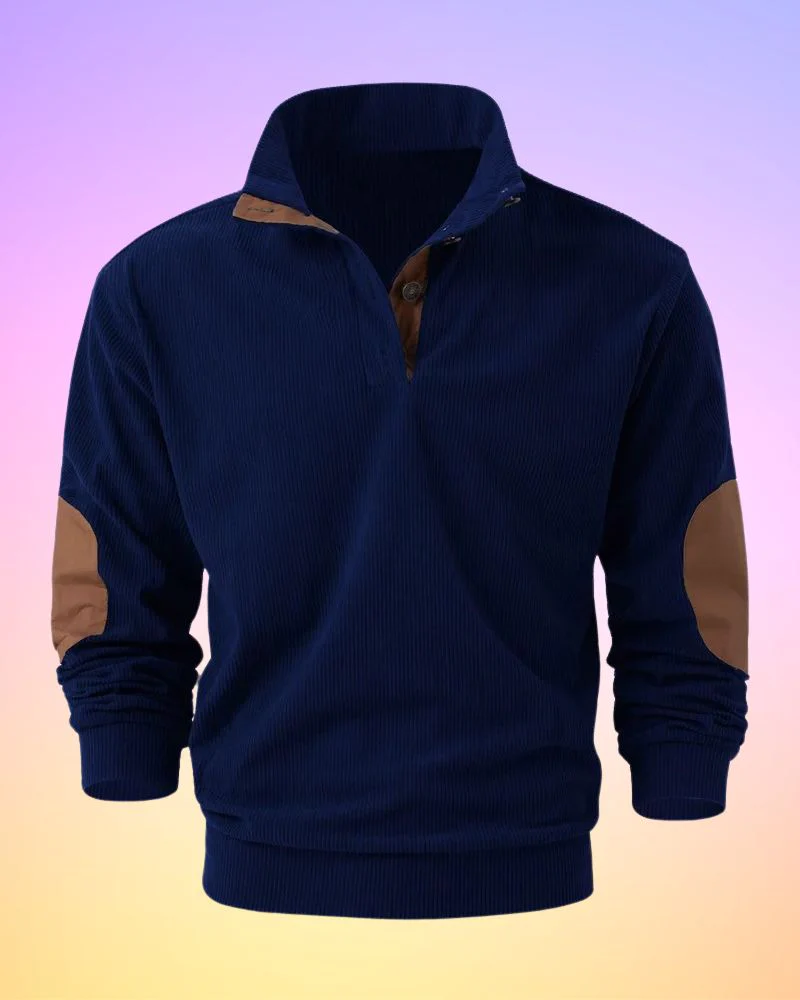 Samuel® | Solid Color Half Open Long Sleeve Shirt - Image 4