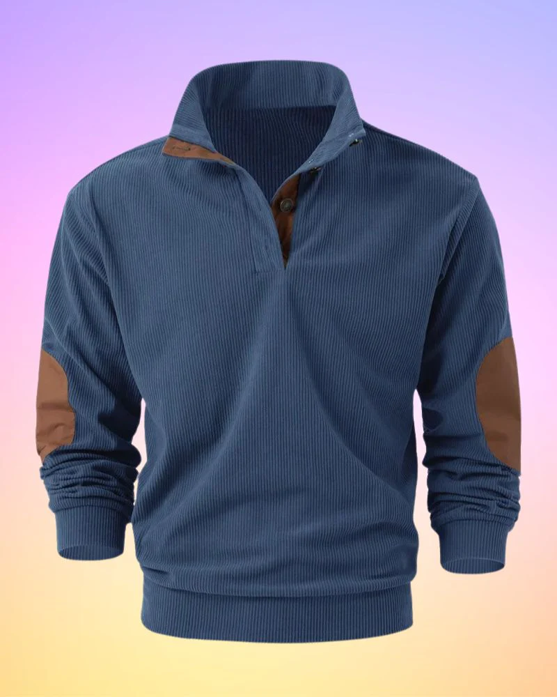 Samuel® | Solid Color Half Open Long Sleeve Shirt - Image 5