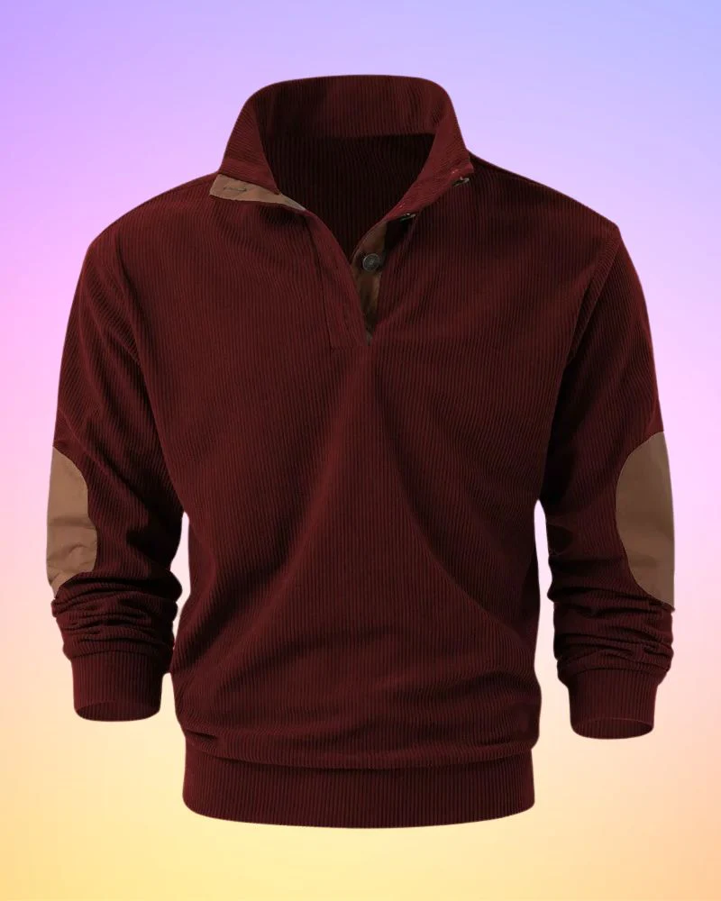 Samuel® | Solid Color Half Open Long Sleeve Shirt - Image 6