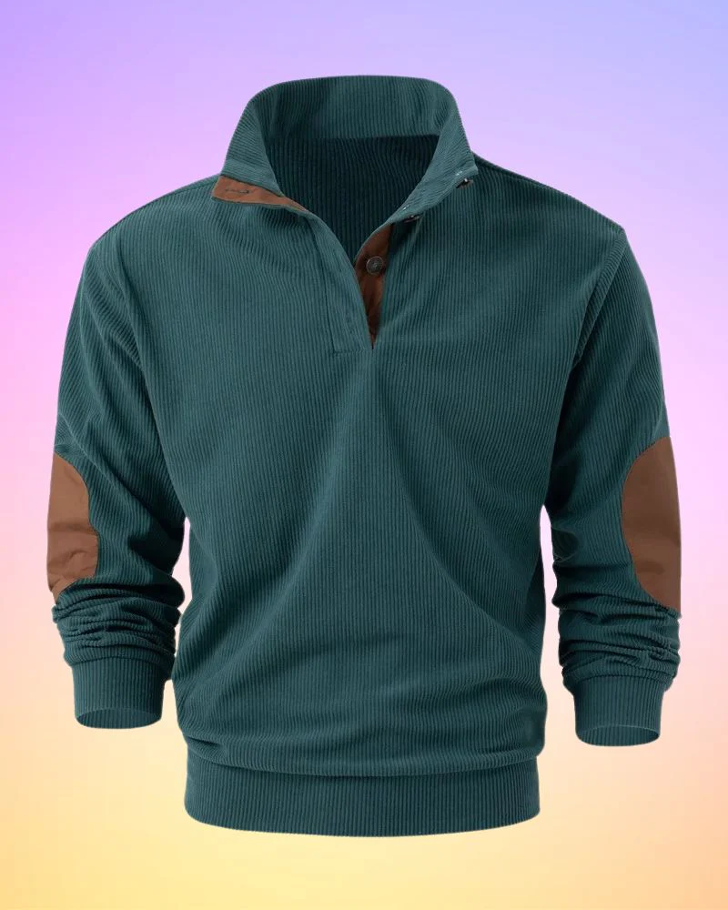 Samuel® | Solid Color Half Open Long Sleeve Shirt - Image 7
