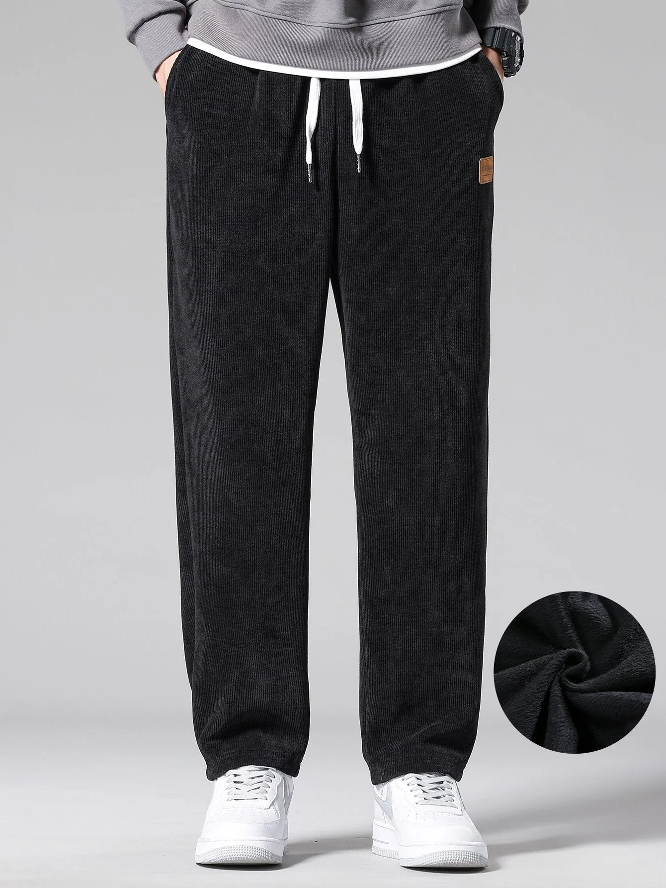 Sandalio® | Polar Fleece Lined Straight Leg Corduroy Pants - Image 2