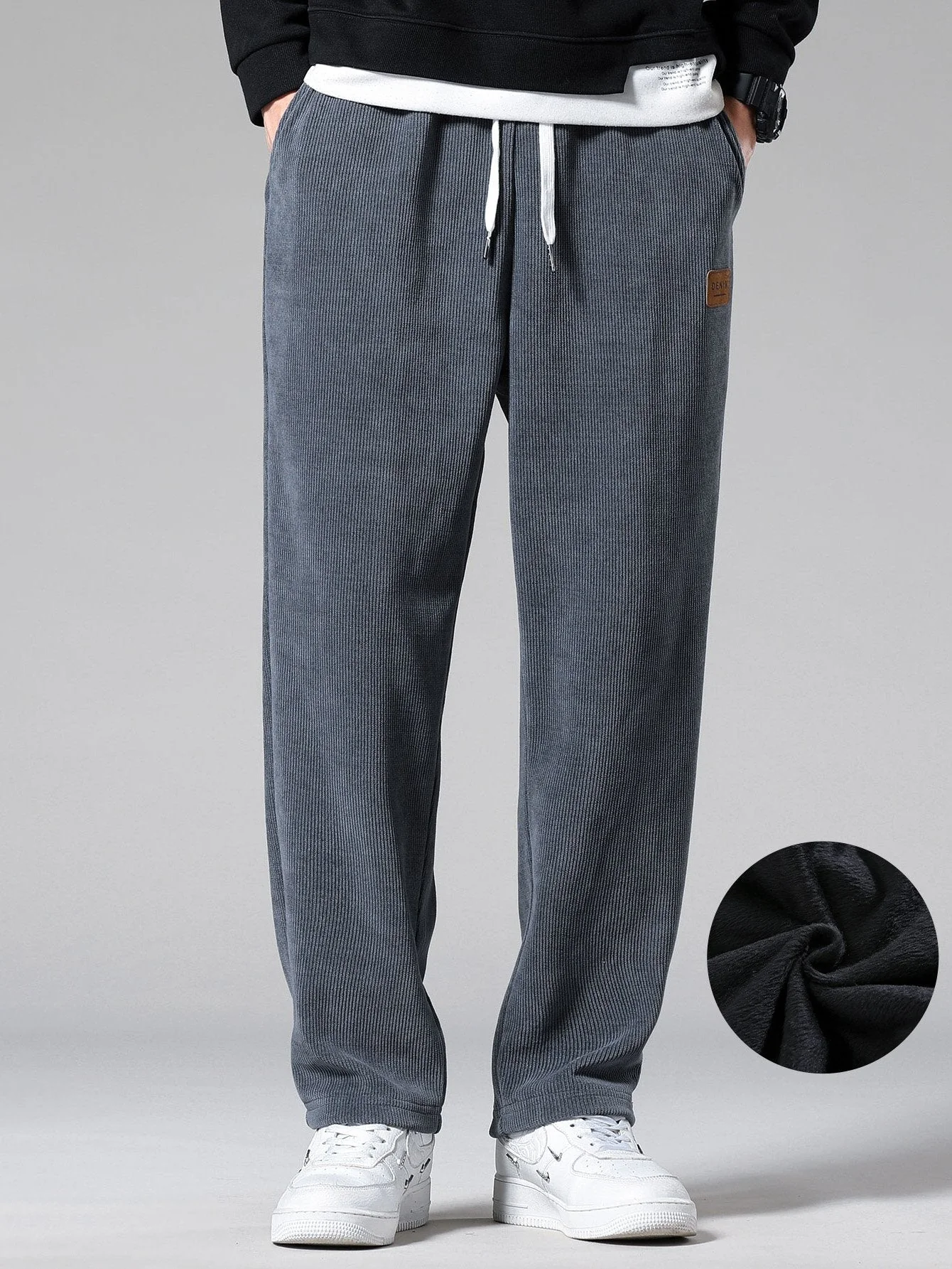 Sandalio® | Polar Fleece Lined Straight Leg Corduroy Pants - Image 6
