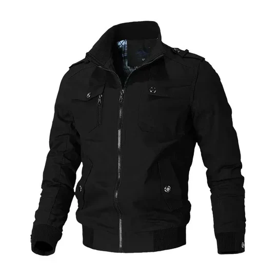 Sani | Men's windproof winter bomber jacket - Image 2