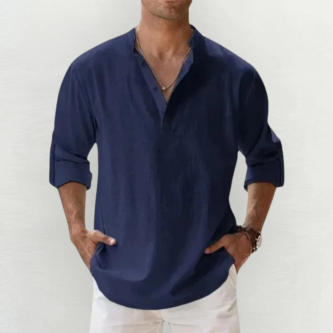Santino® | Premium Cotton-Linen Stretch Shirt - Image 3