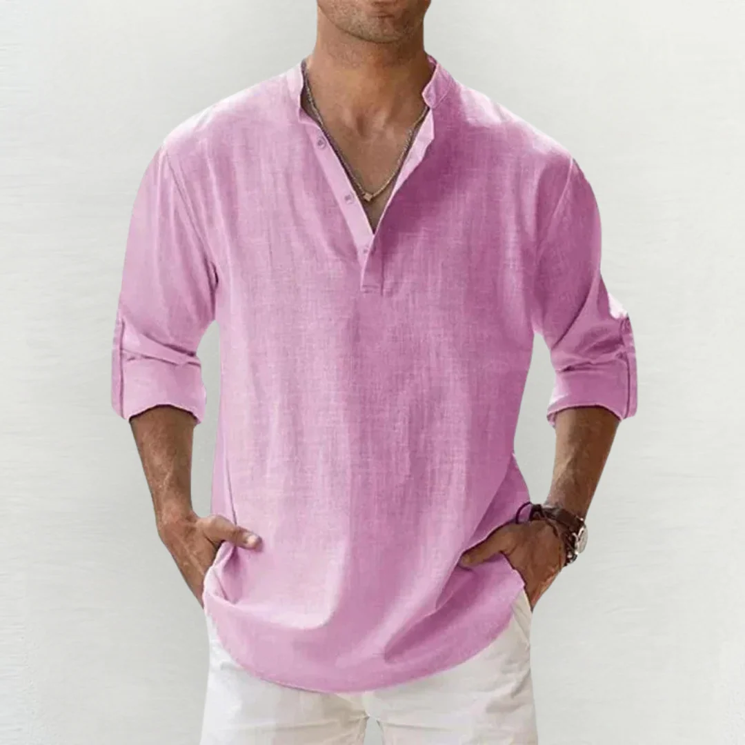 Santino® | Premium Cotton-Linen Stretch Shirt - Image 9