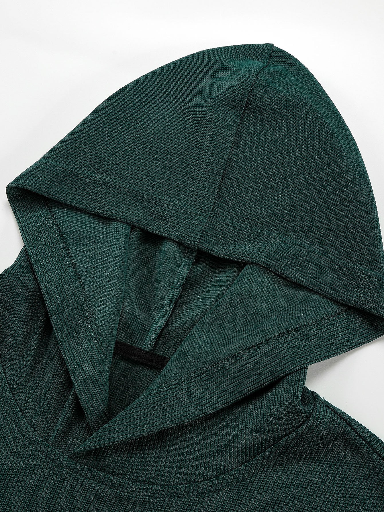 Santino | Basic Knitted Ribbed Hoodie - Image 5