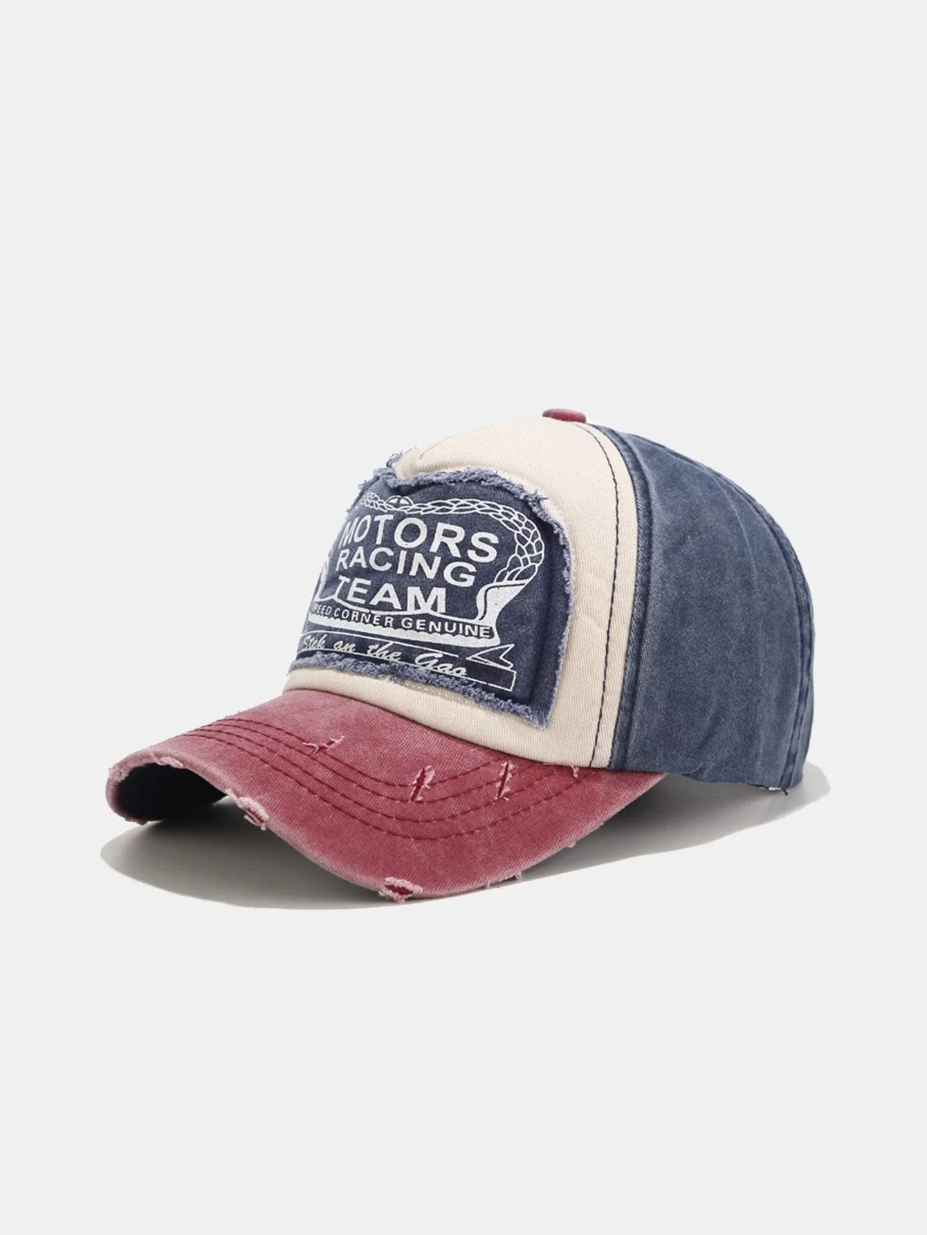 Saúl® | Slogan Patch Washed Distressed Baseball Cap