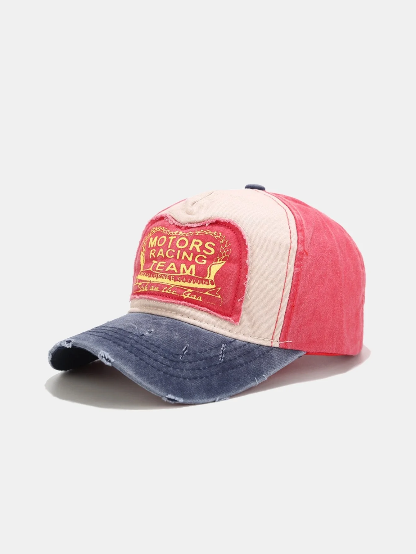 Saúl® | Slogan Patch Washed Distressed Baseball Cap - Image 3