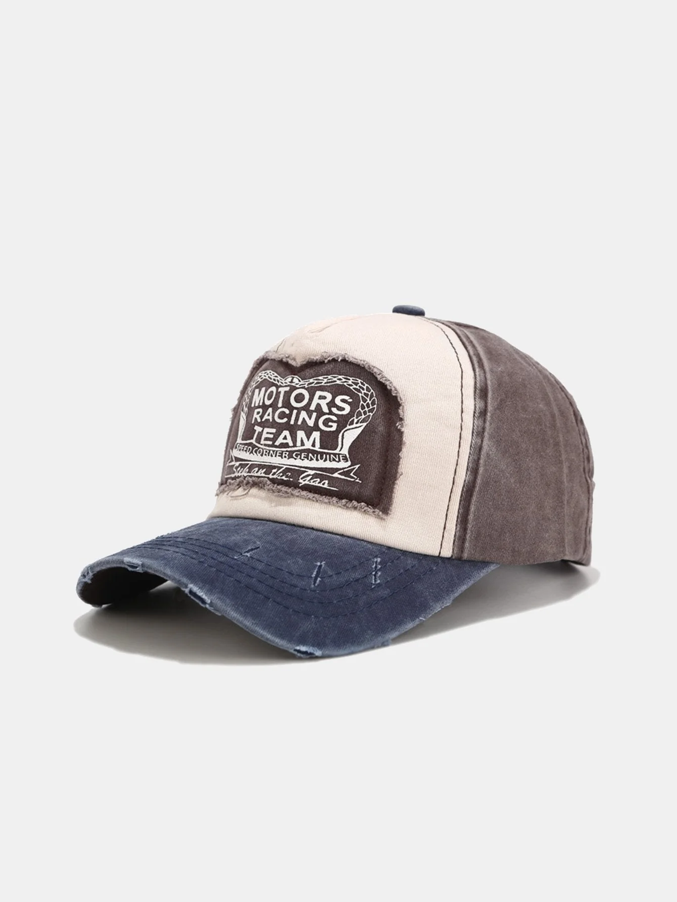 Saúl® | Slogan Patch Washed Distressed Baseball Cap - Image 7
