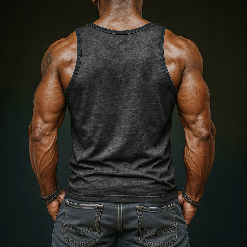 Saul | Men'S Casual Breathable Skin-Friendly Cotton U-Neck Slim Fit Tank Top - Image 3