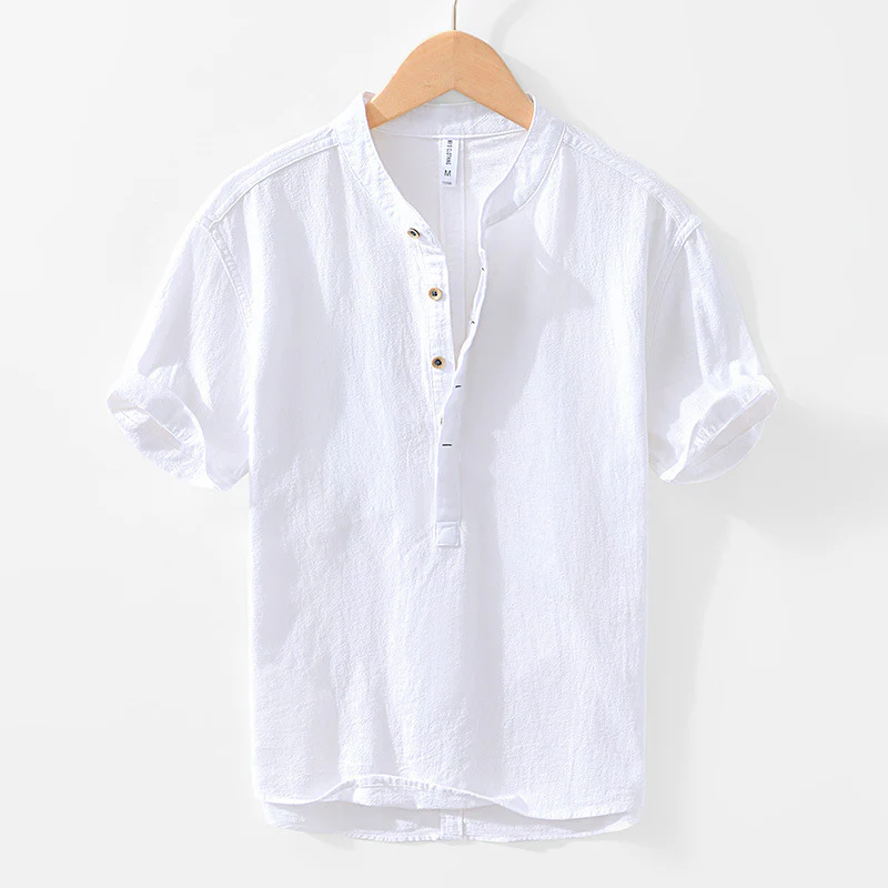 Sawyer | Rei Henley Linen Shirt - Image 2