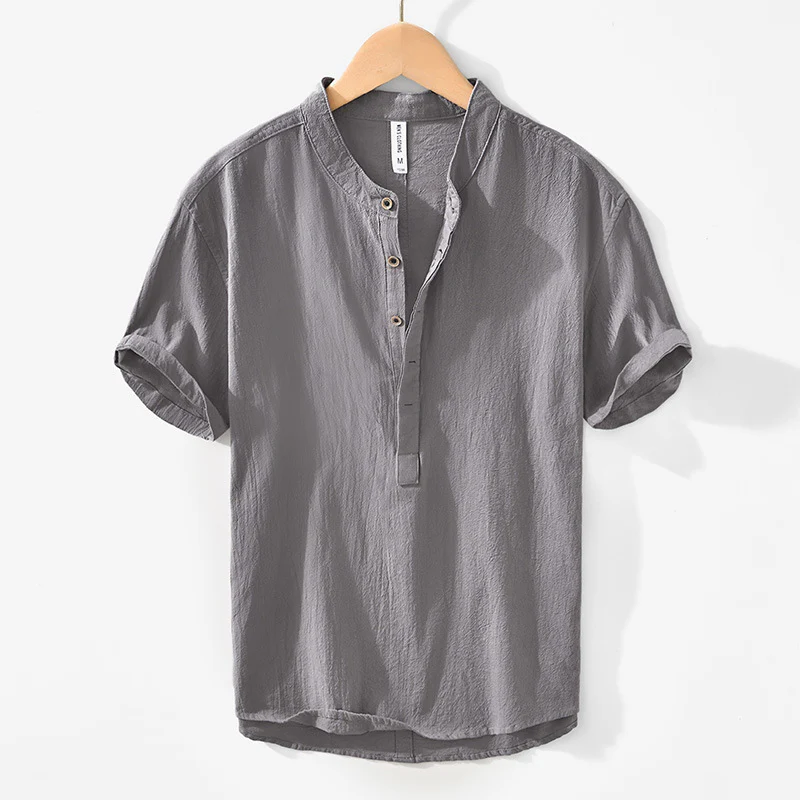 Sawyer | Rei Henley Linen Shirt - Image 3