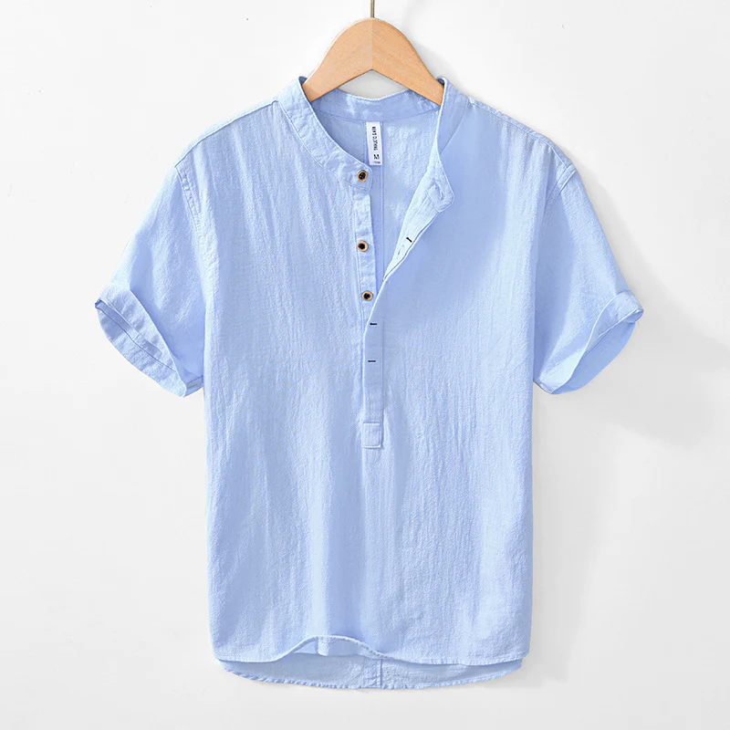 Sawyer | Rei Henley Linen Shirt - Image 4