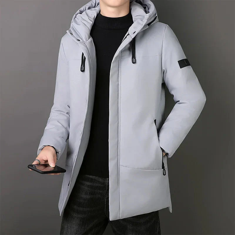Sayer | Men's Elegant Long Coat - Image 4