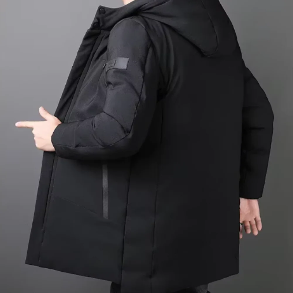 Sayer | Men's Elegant Long Coat - Image 8