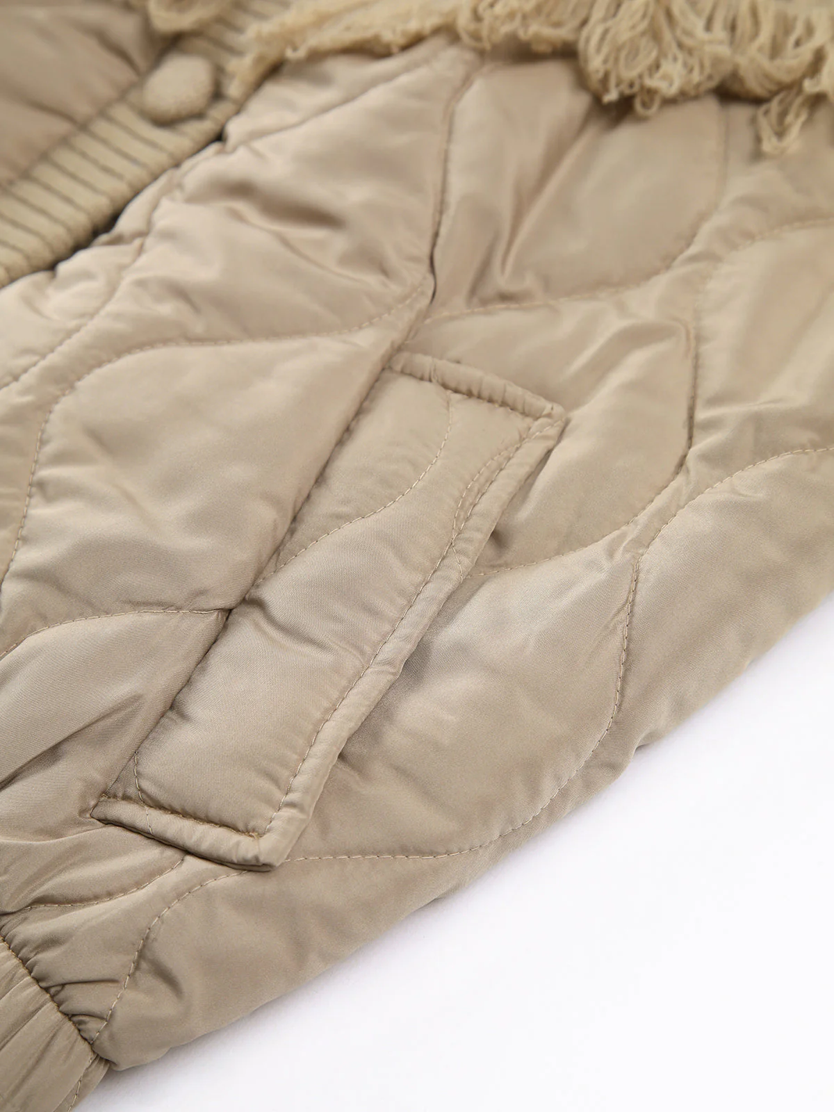 Scott | Patchwork cable knit quilted jacket - Image 4