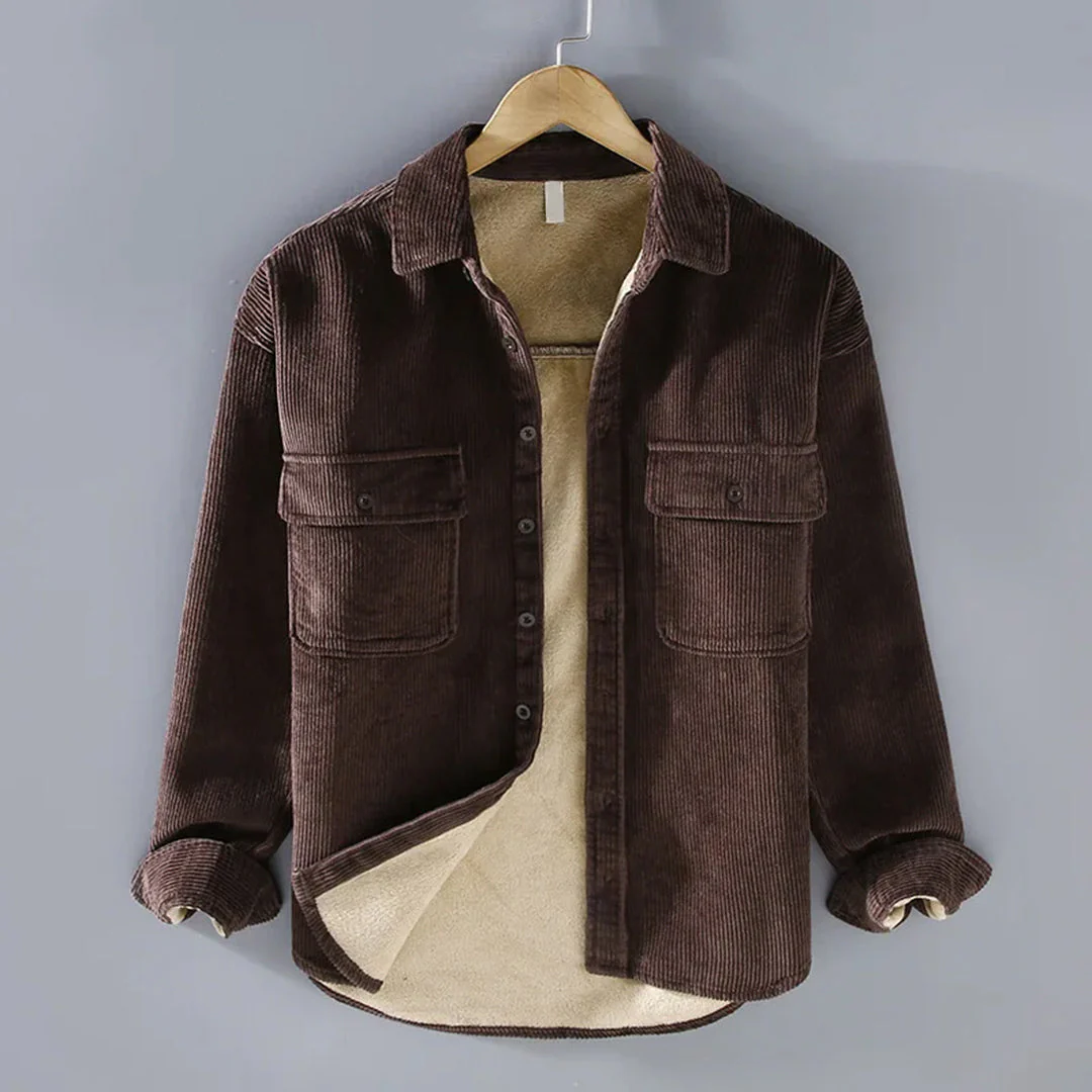 Séan | Warm men's corduroy jacket for winter - Image 3