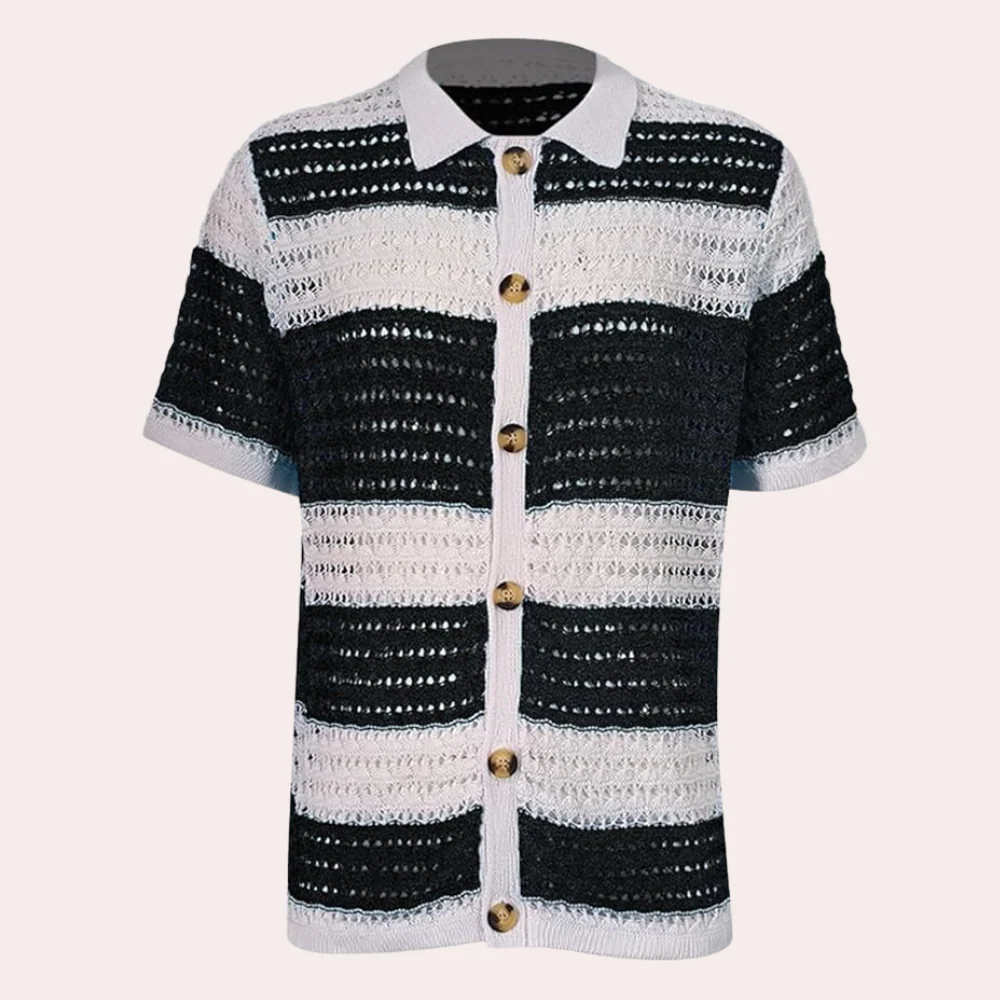 Sebastián® | Elegant men's shirt with button placket - Image 4