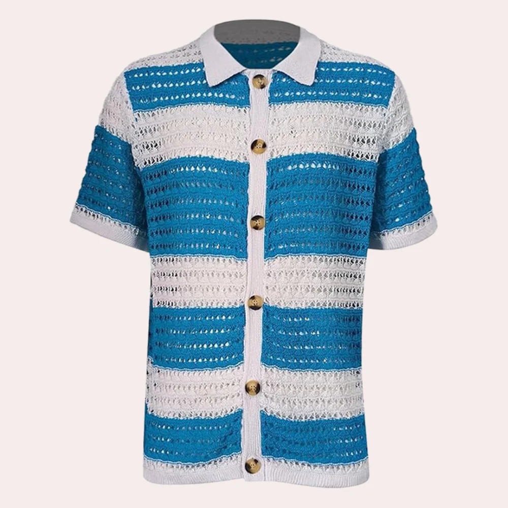 Sebastián® | Elegant men's shirt with button placket - Image 5