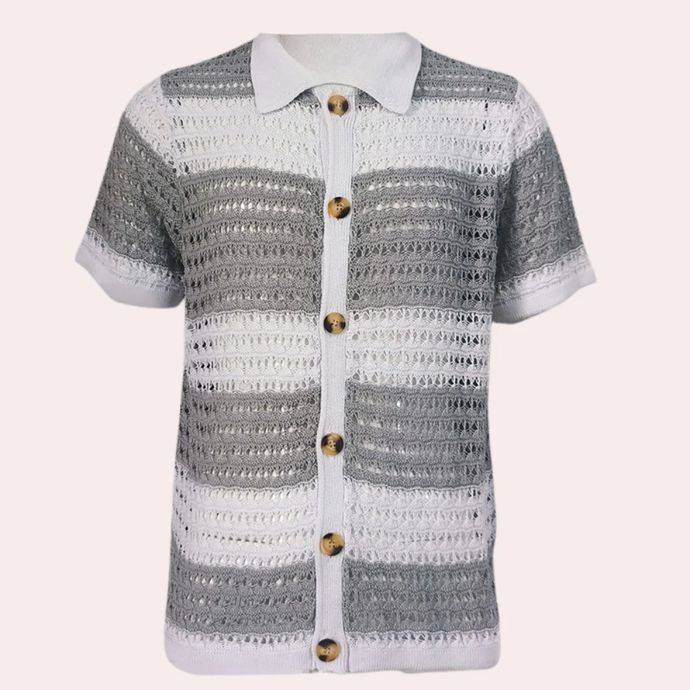 Sebastián® | Elegant men's shirt with button placket - Image 7
