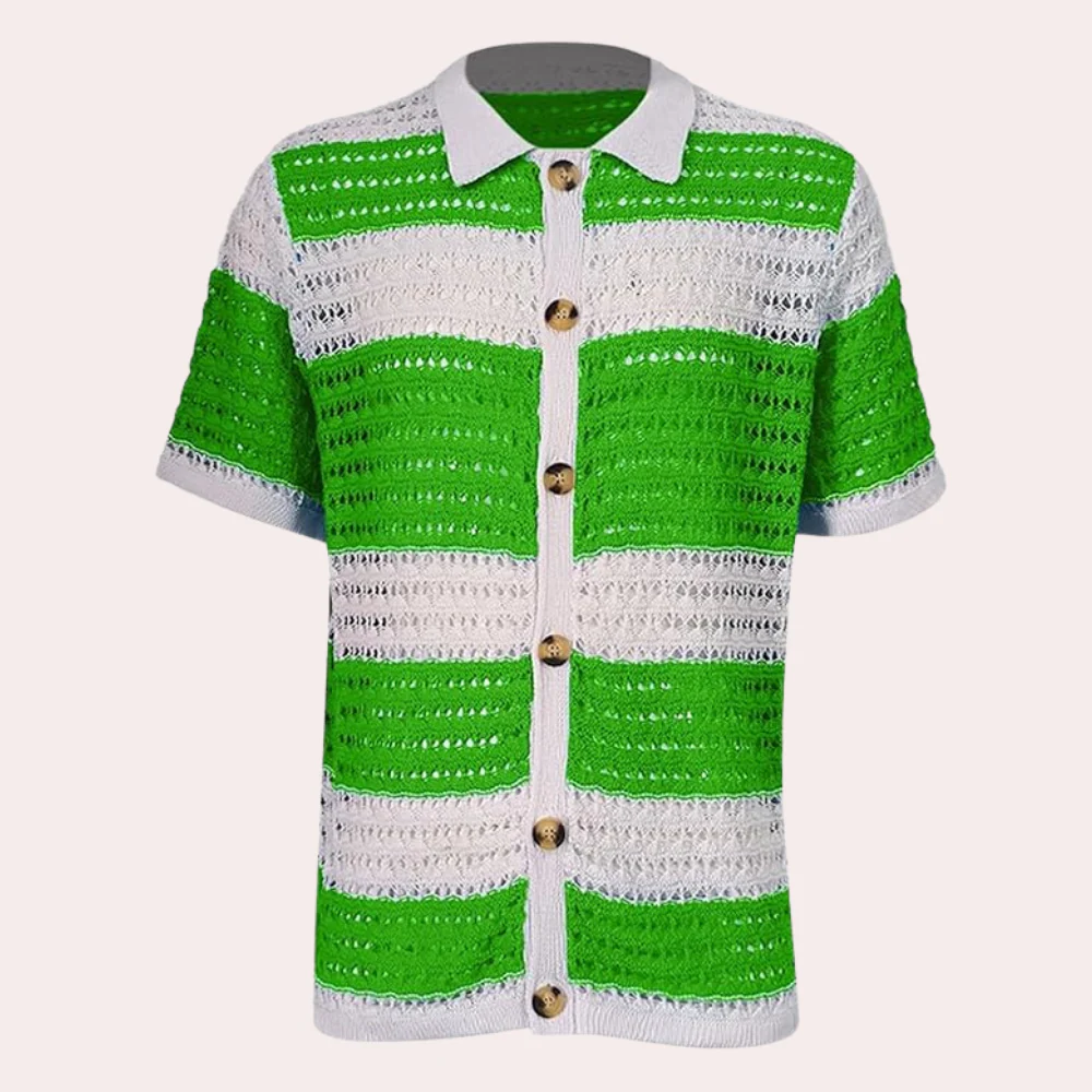 Sebastián® | Elegant men's shirt with button placket - Image 8