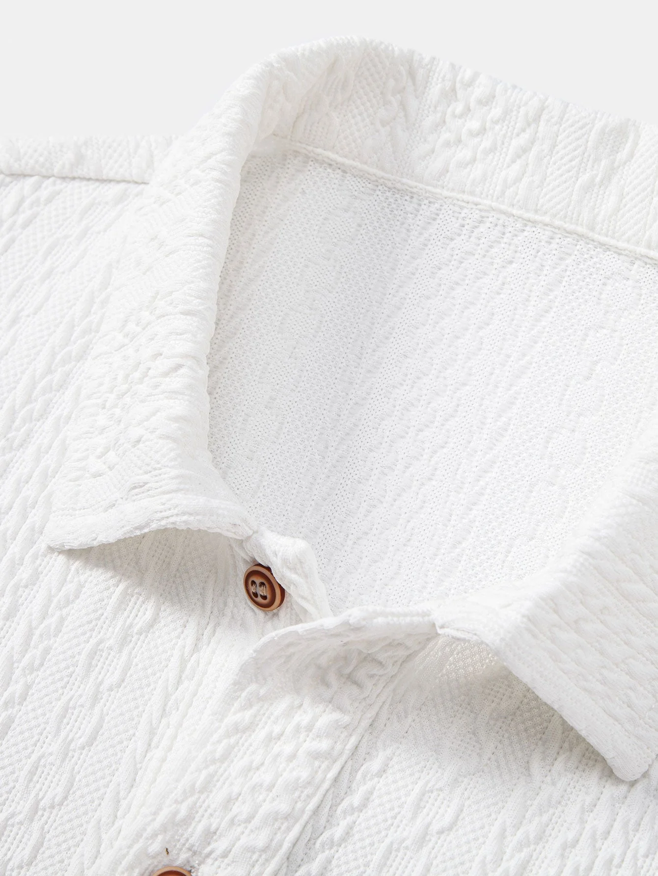 Sebastian | Textured Jacquard Knit Polo Shirt - Image 7