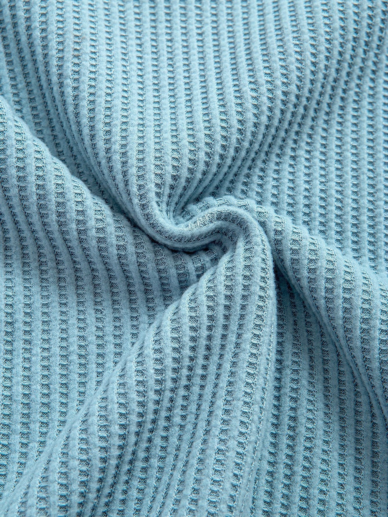 Secundino® | Knitted Waffle Arc Hem T-Shirt - Image 12