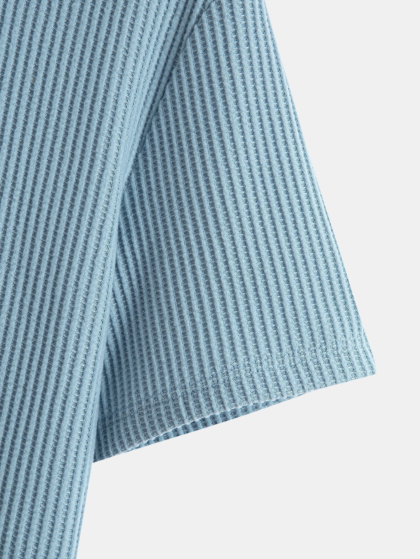 Serafín® | Knitted Waffle Arc Hem Hooded T-Shirt - Image 13