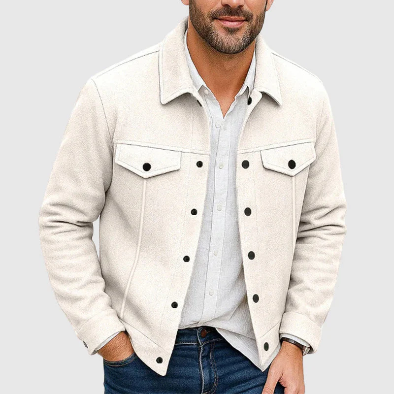 Sergi® | Davide Costa Faux Suede Jacket - Image 3