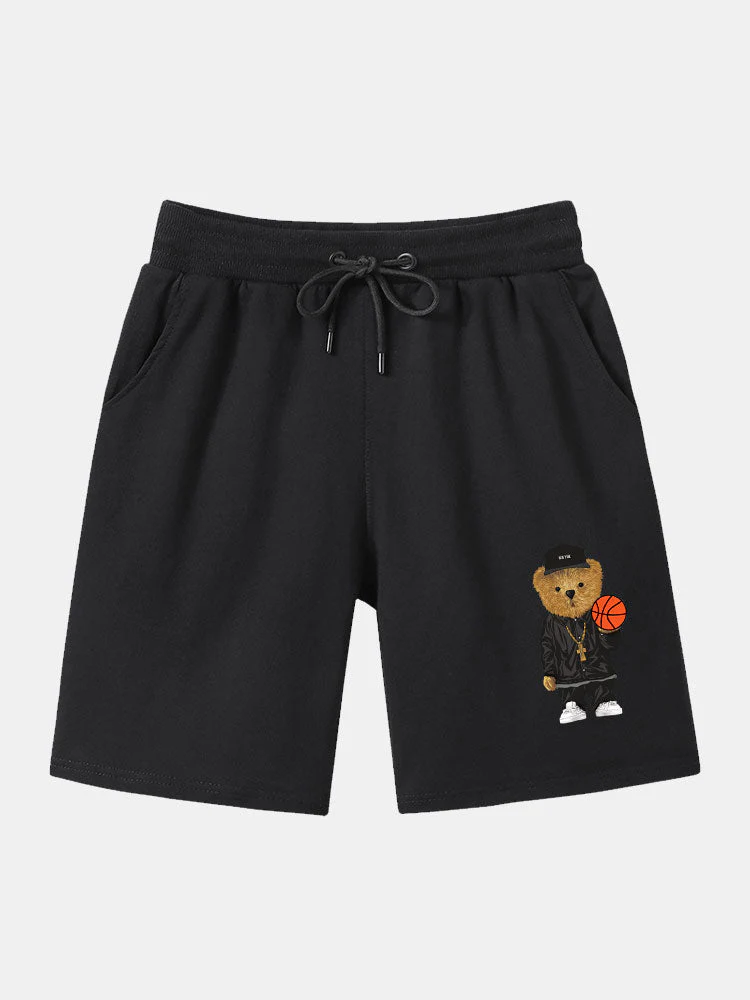 Sergio® | Basketball Bear Print T-Shirt & Shorts - Image 12