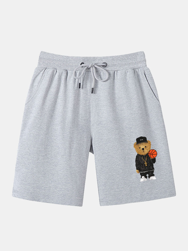 Sergio® | Basketball Bear Print T-Shirt & Shorts - Image 14