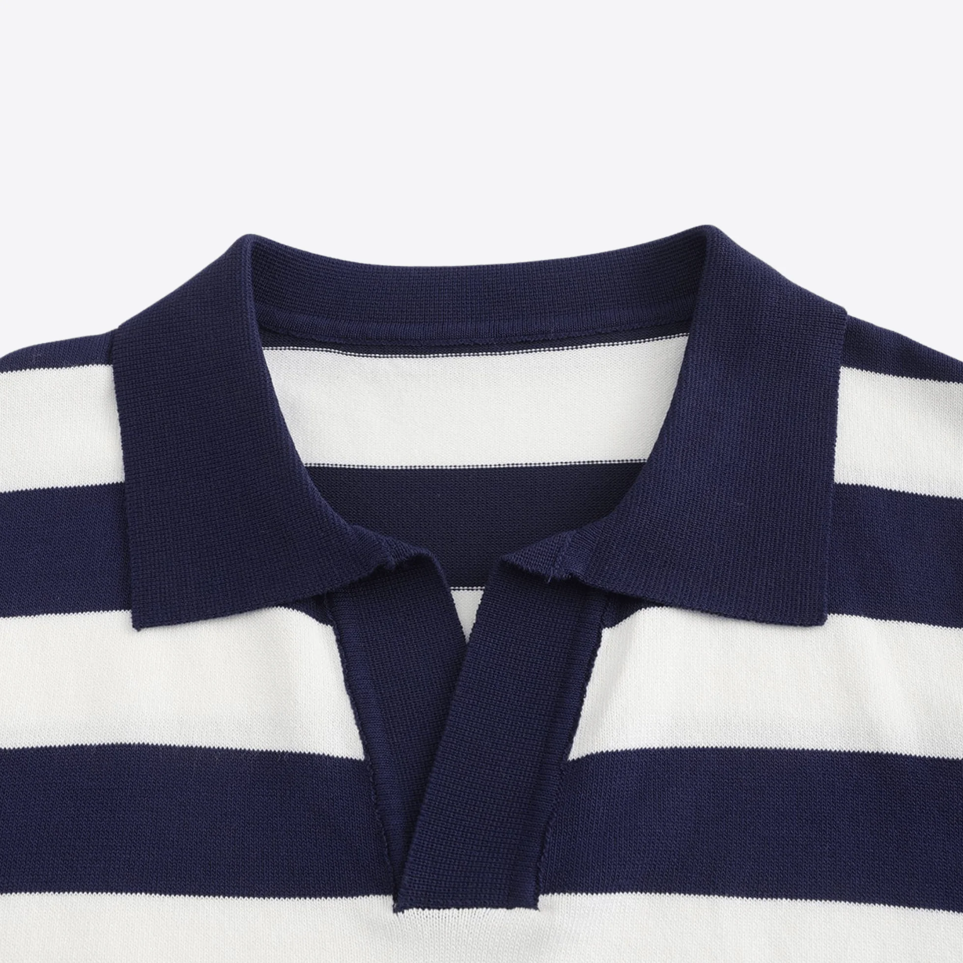 Sergio® | Black And White Striped Polo - Image 4